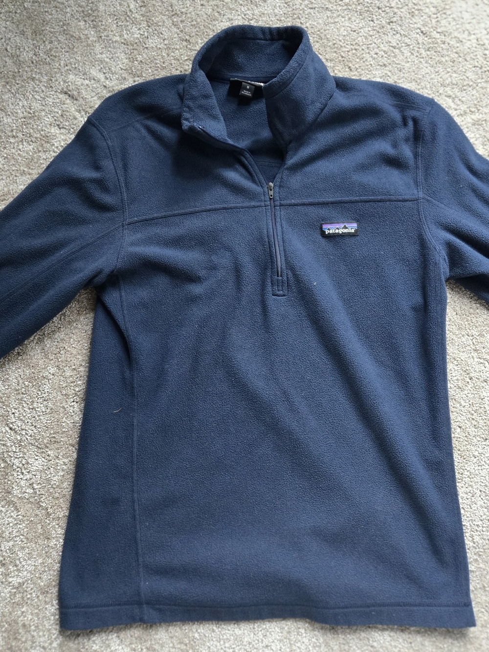 Patagonia Men's Dark Navy Half-Zip Fleece Pullover